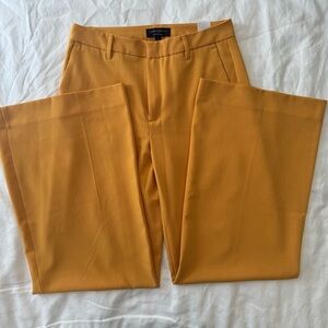 Banana Republic High Rise Wide Leg Marigold Dress Pants Sculpted Stretch Sz 4